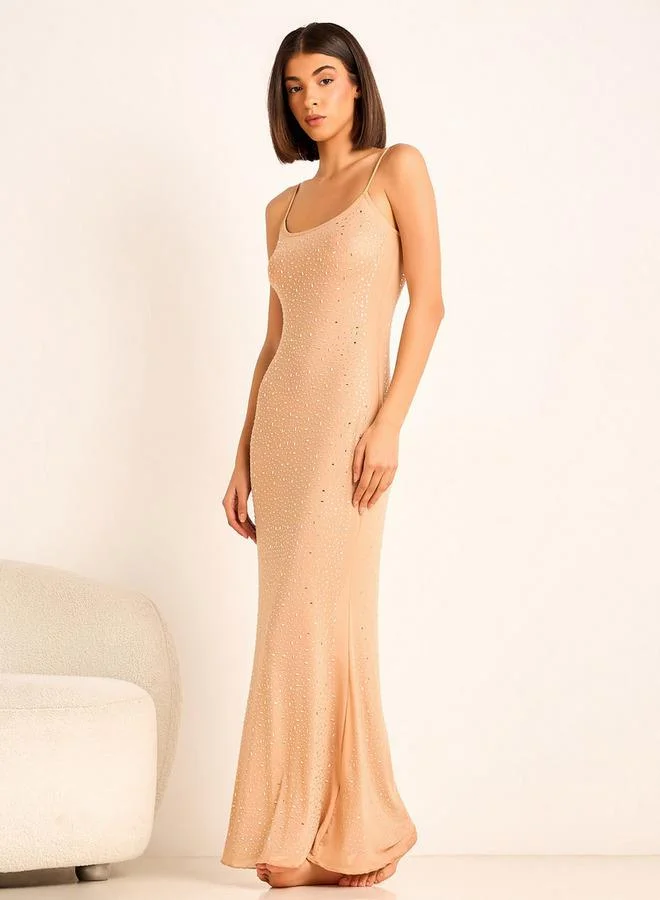 سبلاش فيڤ Slip Dress Sleeveless Embellished